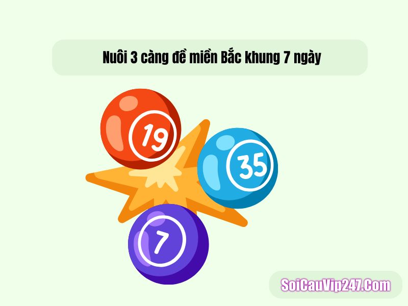 Nuôi 3 càng đề miền Bắc khung 7 ngày